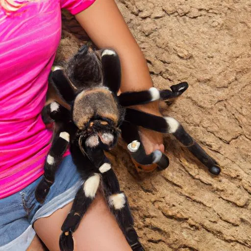 24407 zebra tarantula in habitat